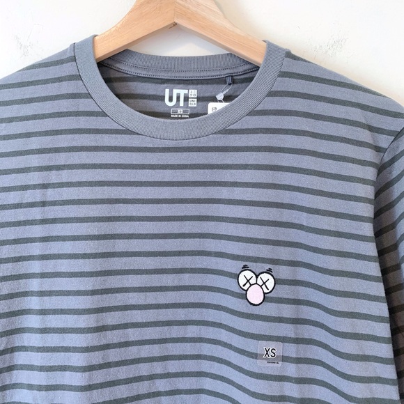 Kaws x Uniqlo BFF Unisex Striped Tee - Picture 4 of 8